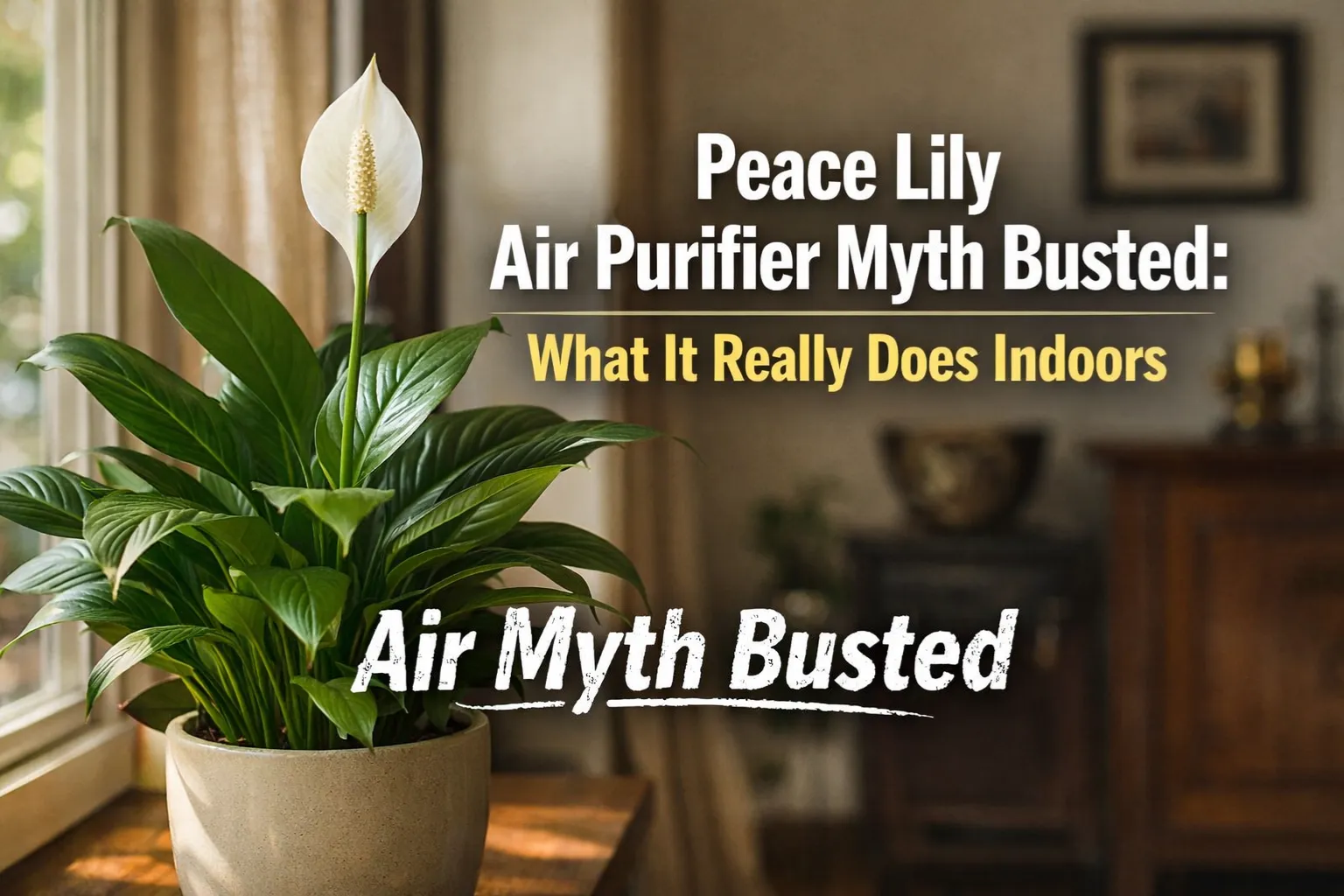 Peace Lily Air Purifier Myth Busted: What It Really Does Indoors