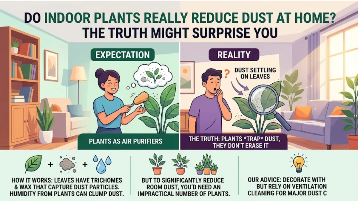 Do Indoor Plants Really Reduce Dust at Home? The Truth Might Surprise You