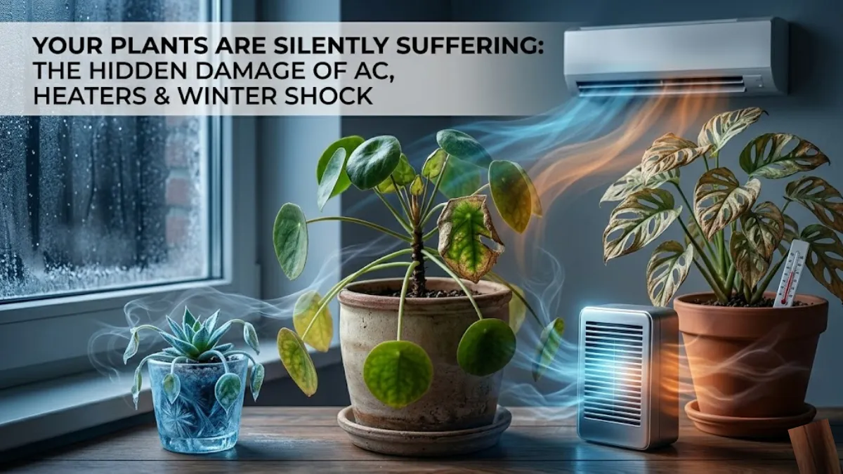 Your Plants Are Silently Suffering: The Hidden Damage of AC, Heaters & Winter Shock 