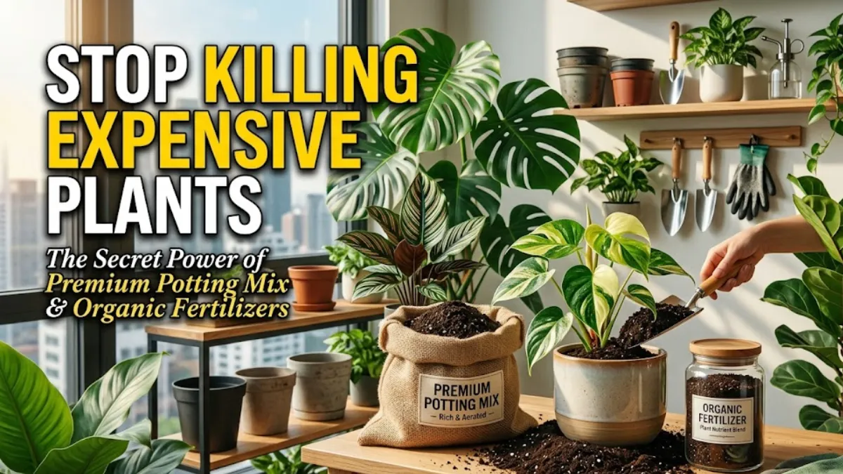 Stop Killing Expensive Plants: The Secret Power of Premium Potting Mix & Organic Fertilizers