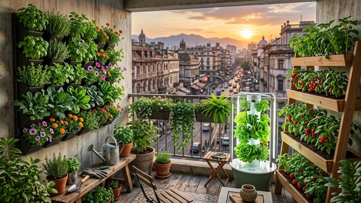 Vertical Gardening Solutions: "Best Vertical Gardening Systems for Urban Balconies and Small Spaces."