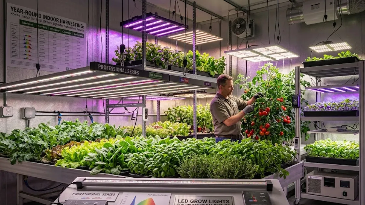 LED Grow Lights for Professional Results: "How to Choose the Best LED Grow Lights for Year-Round Indoor Harvesting."