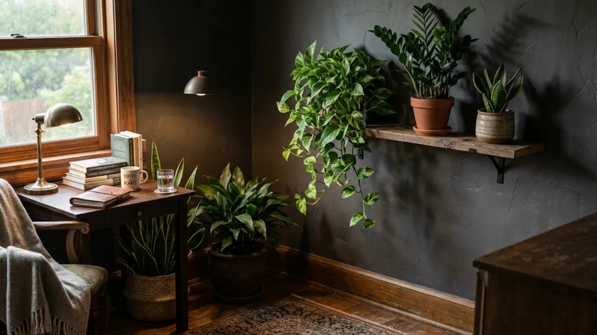  These Low-Light Indoor Plants Quietly Transform Dark Corner Offices and Apartments