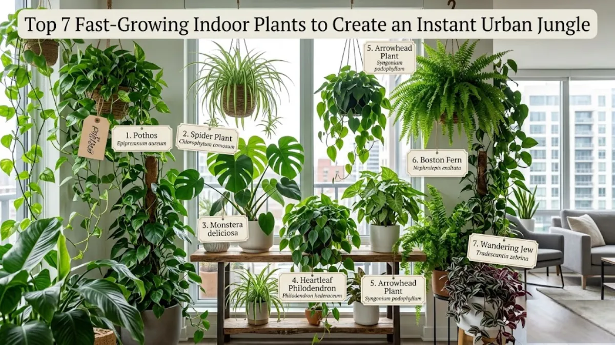 Top 7 Fast-Growing Indoor Plants to Create an Instant Urban Jungle
