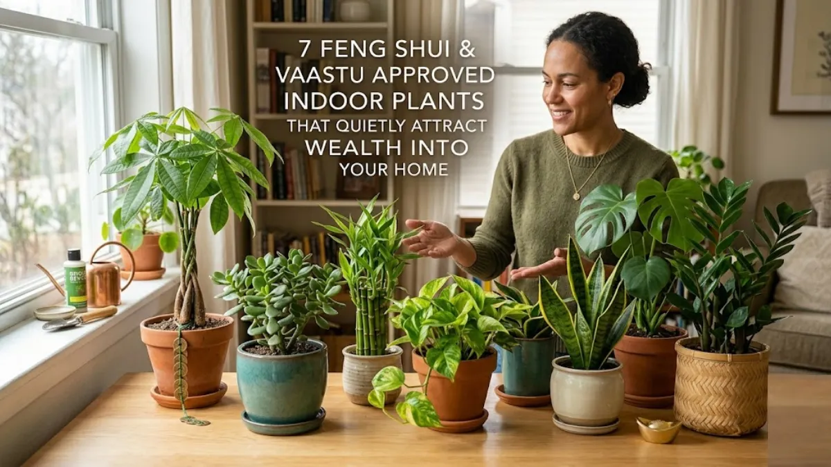 7 Feng Shui & Vaastu Approved Indoor Plants That Quietly Attract Wealth Into Your Home