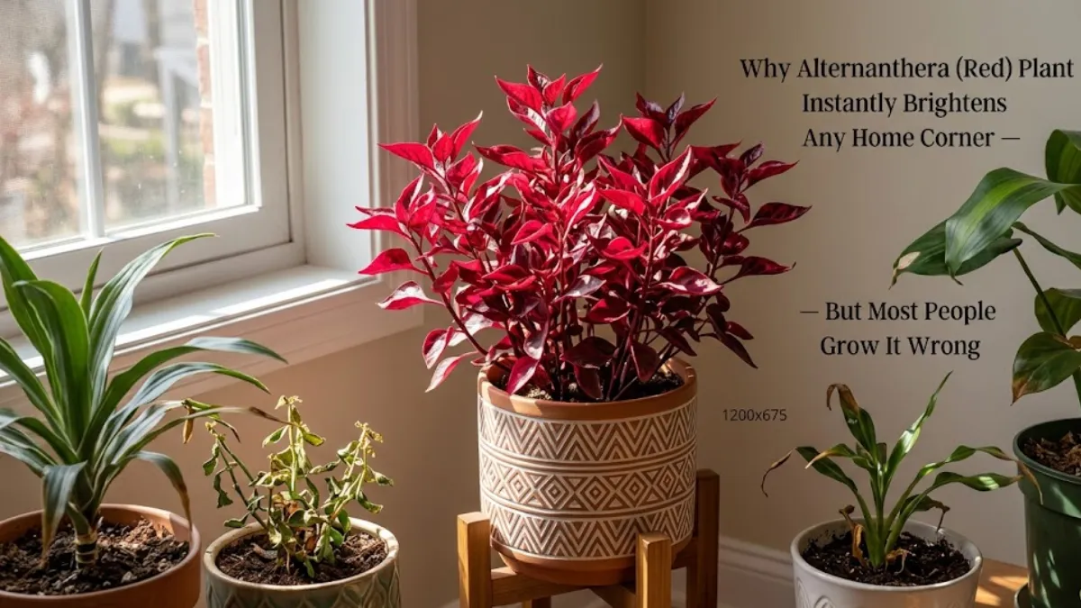 Why Alternanthera (Red) Plant Instantly Brightens Any Home Corner — But Most People Grow It Wrong