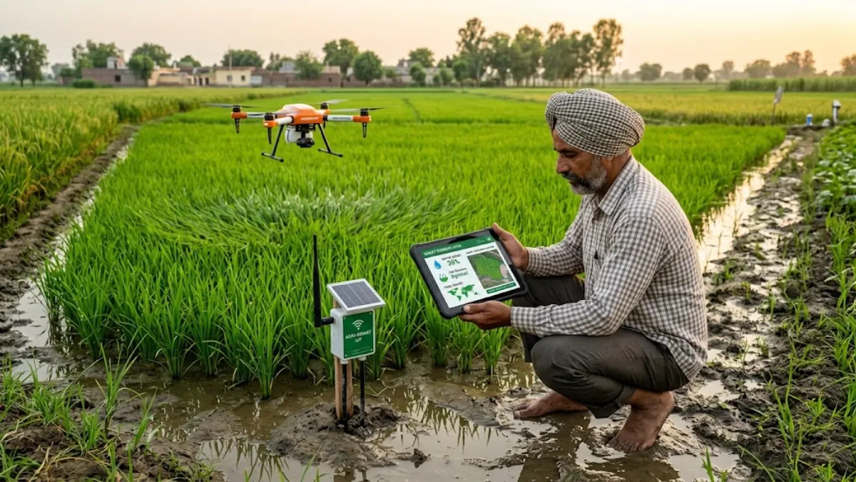 Smart Farming Is Here: How IoT & Drones Are Saving Water in Indian Agriculture