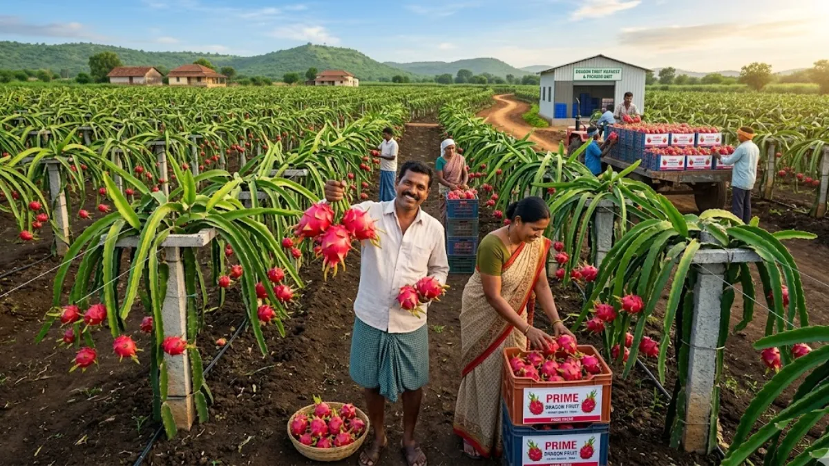 Export-Quality Dragon Fruit Farming: The Red Gold Changing Indian Farmers’ 