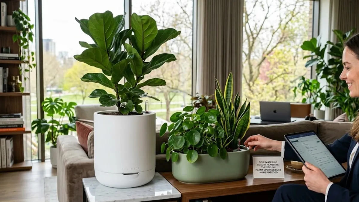 Self-Watering Luxury Planters: The Stylish Plant Upgrade Busy Homes Needed
