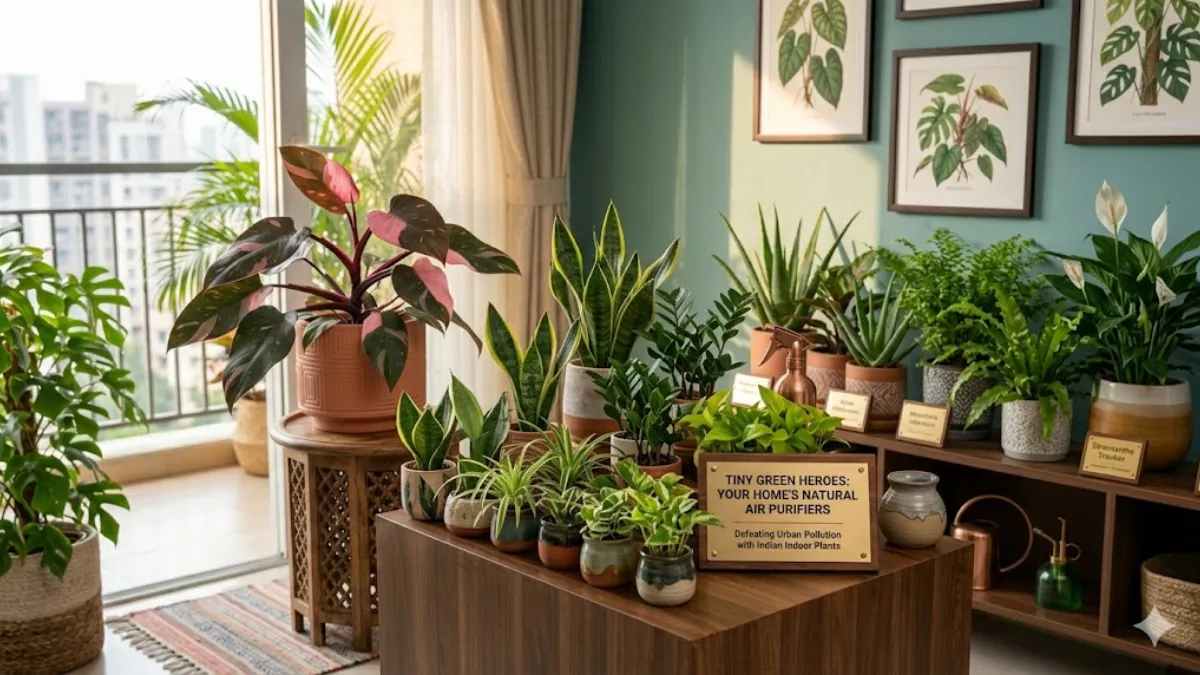 Air-Purifying Plants for Urban Pollution: Tiny Green Heroes for Indian Homes