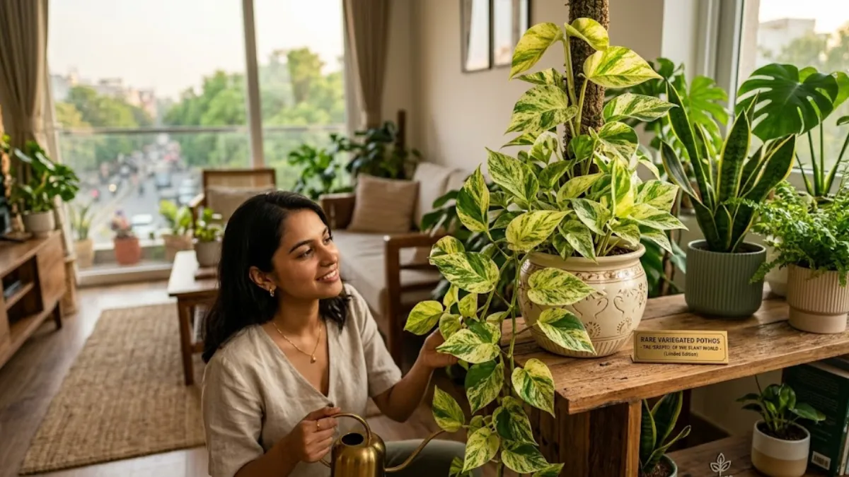 Rare Variegated Pothos: The “Crypto” of the Plant World Everyone Wants