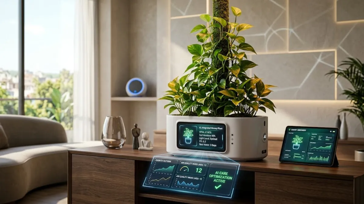 Smart Money Plants: AI-Integrated Indoor Greenery